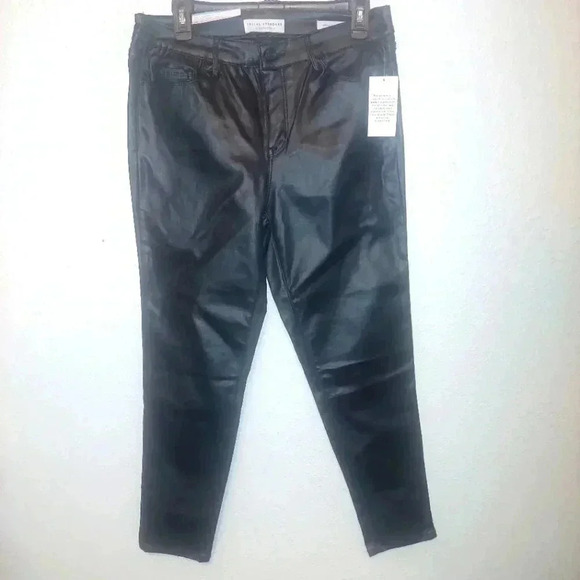 Social Standard Pants - NWT Social Standard by Sanctuary Mid Rise Ankle Skinny Faux Leather Pants 10